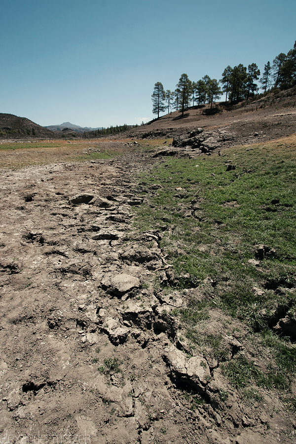 Gran Canaria Foto von Gran Canaria ausgetrockneter Stausee